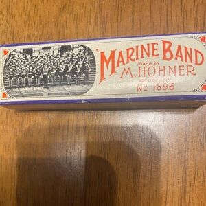 Marine Band harmonica by M HOHNER 1896. Made in German. New in box. Key of C